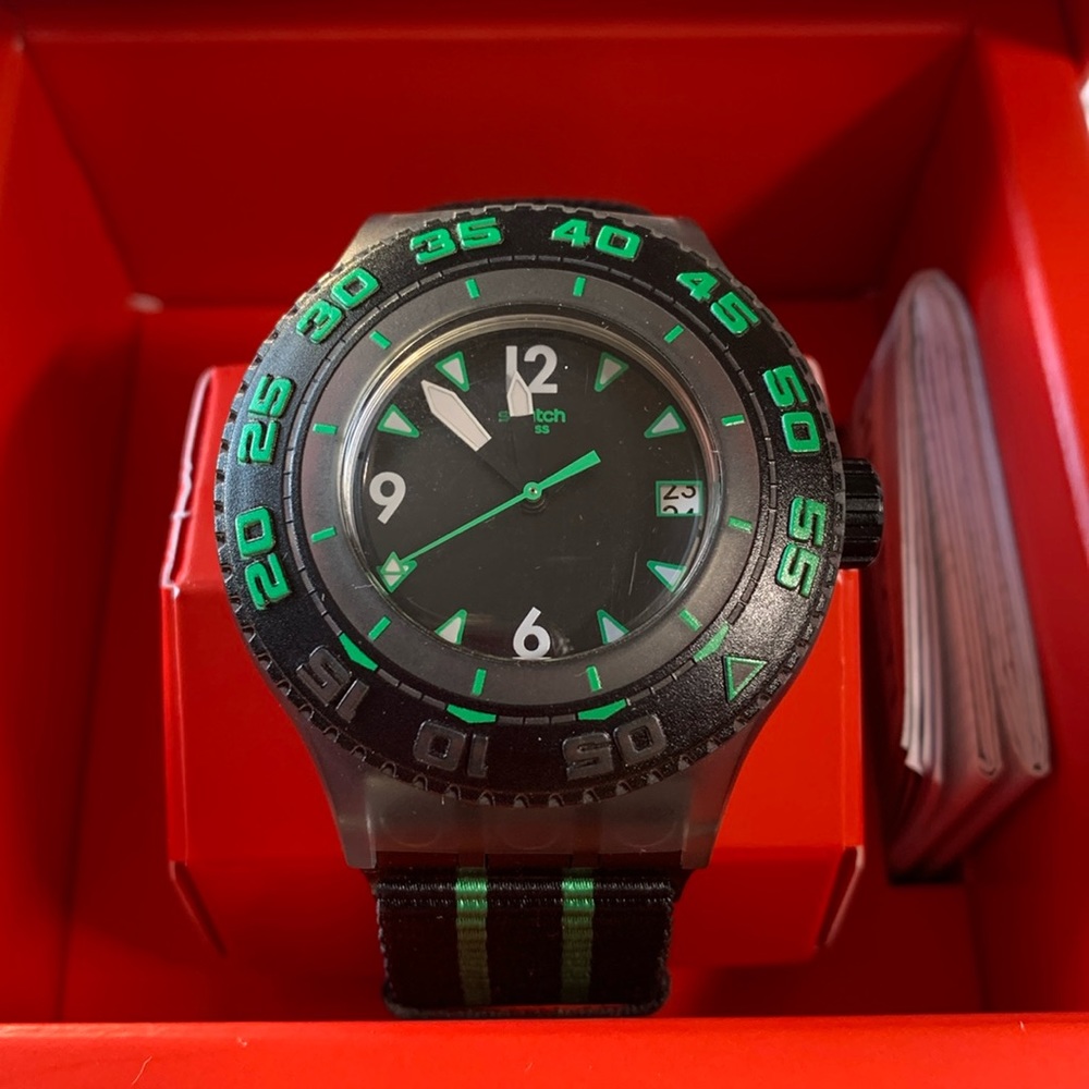 Swatch Watch - SUUM400 - DEEP TURTLE